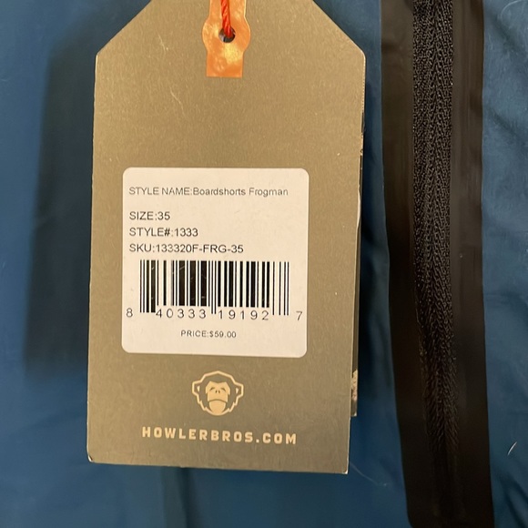 Howler Bros Frogman Mutation Board Short -NWT (discontinued/rare) - Picture 3 of 4